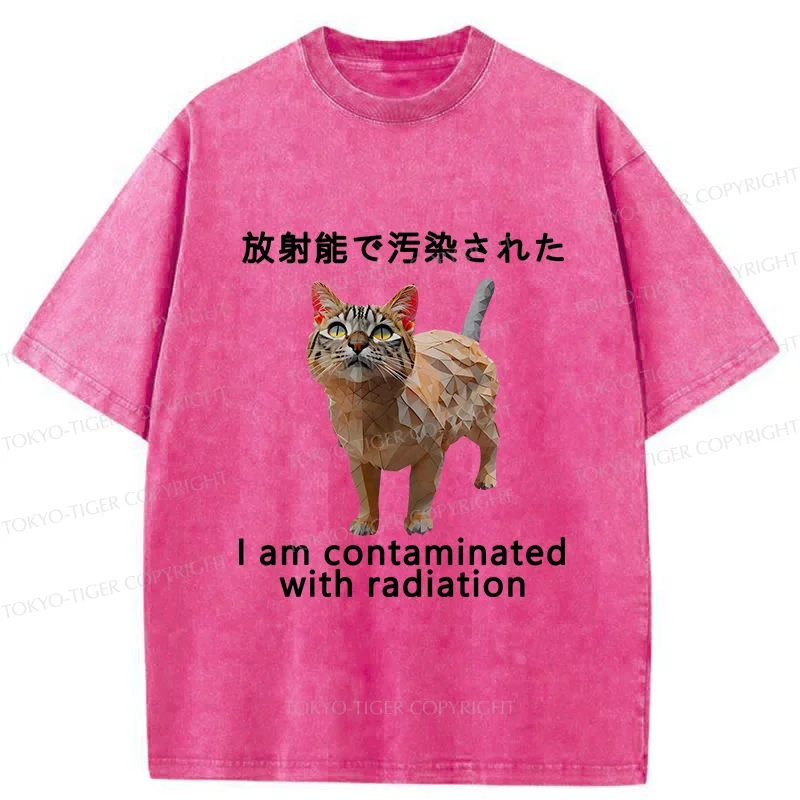 Tokyo-Tiger Mutated Cat Washed T-Shirt