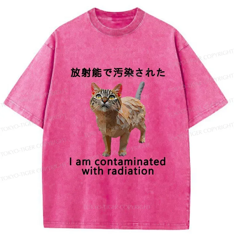 Tokyo-Tiger Mutated Cat Washed T-Shirt