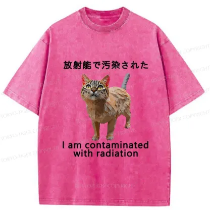 Tokyo-Tiger Mutated Cat Washed T-Shirt