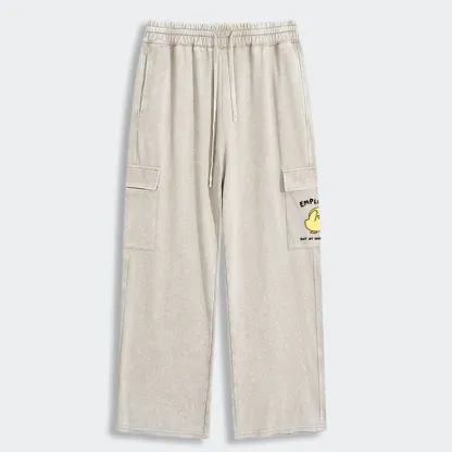 Tokyo-Tiger Funny Work Duck Washed Utility Sweatpants