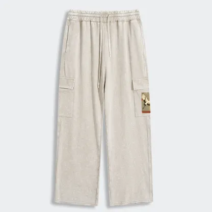 Tokyo-Tiger Crane Spirit Washed Utility Sweatpants