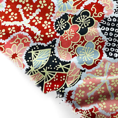 Tokyo-Tiger Floral Symphony Fringed Scarf