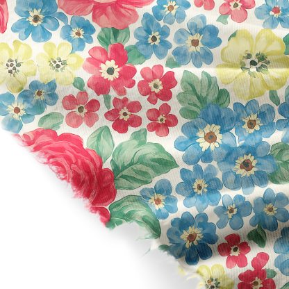 Tokyo-Tiger Vivid Floral Fringed Scarf