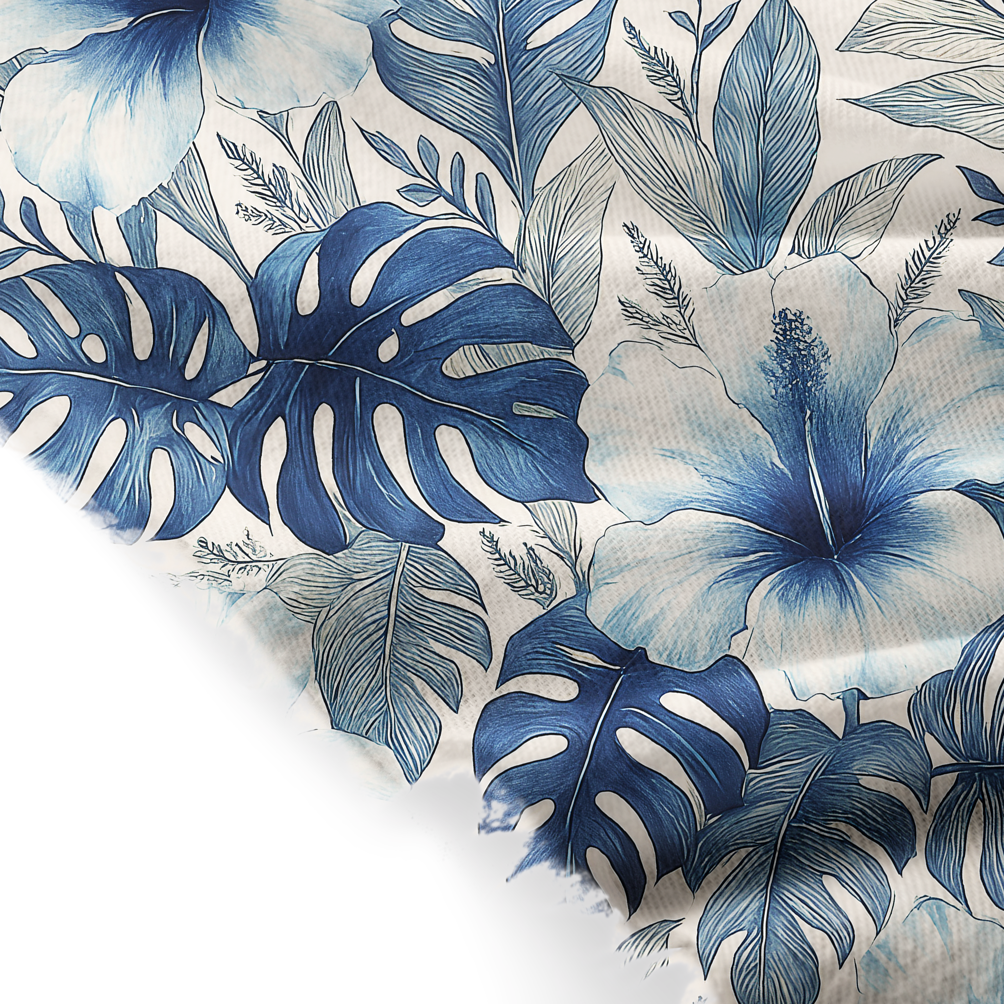 Tokyo-Tiger Lush Floral Jungle Fringed Scarf