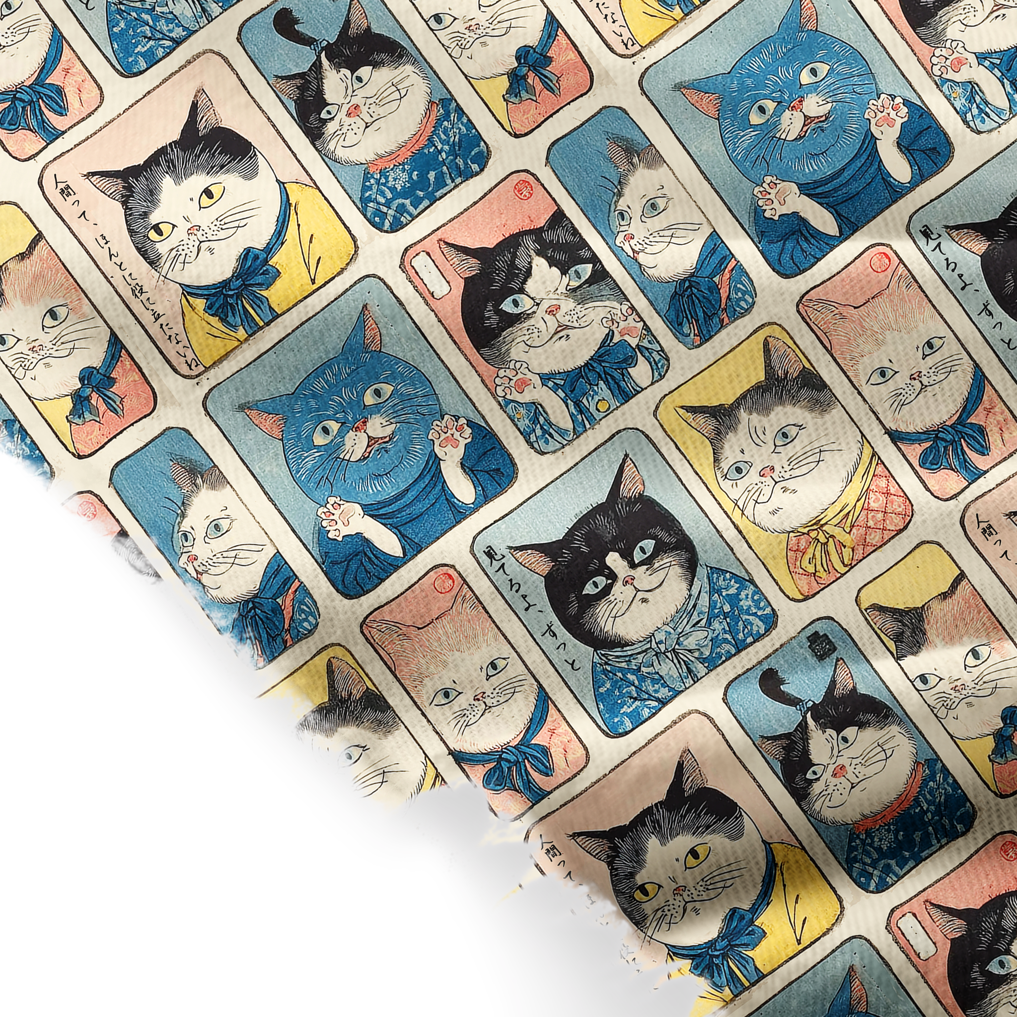 Tokyo-Tiger Many Cats Are Watching You Fringed Scarf