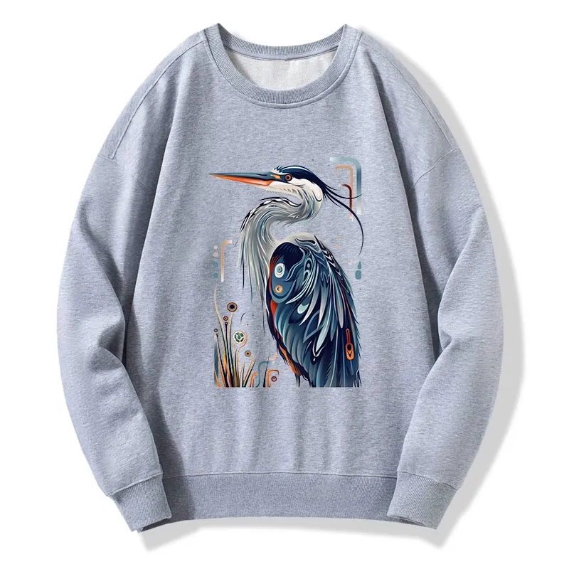 Tokyo-Tiger Stylish Blue Heron Classic Sweatshirt