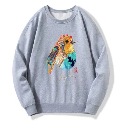 Tokyo-Tiger Sparkly Wild Bird Classic Sweatshirt