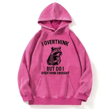 Tokyo-Tiger Constant Overthinking Washed Hoodie
