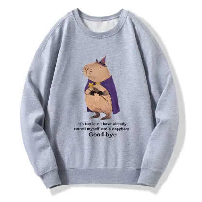 Tokyo-Tiger Funny Wizard Capybara Classic Sweatshirt