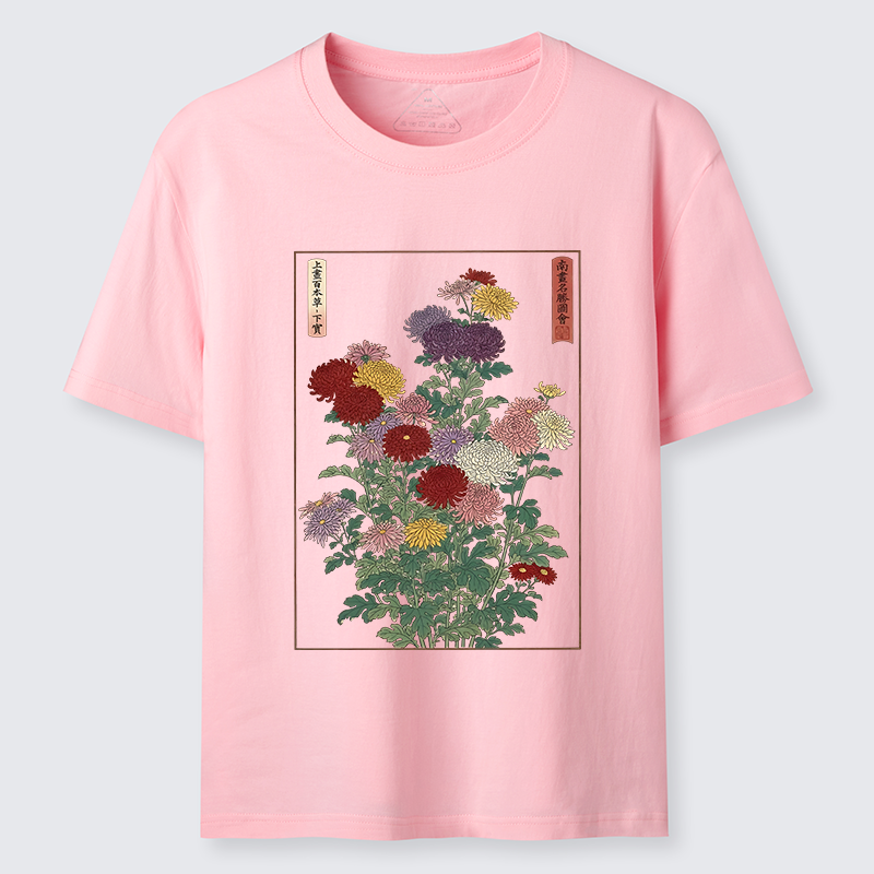 Tokyo-Tiger Traditional Bloom Print Classic T-Shirt