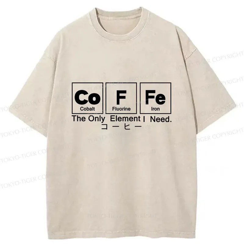 Tokyo-Tiger Water Of Life Funny Washed T-Shirt