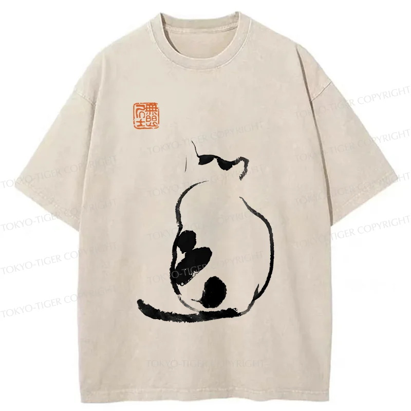 Tokyo-Tiger Cat's Back Japan Washed T-Shirt