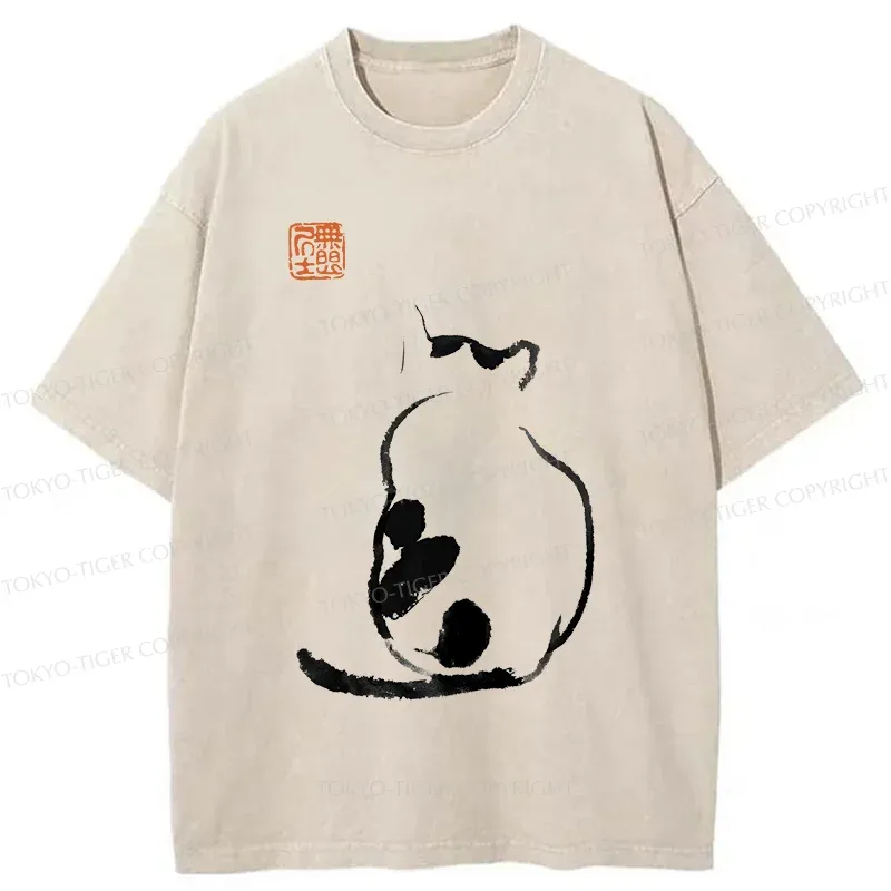 Tokyo-Tiger Cat's Back Japan Washed T-Shirt