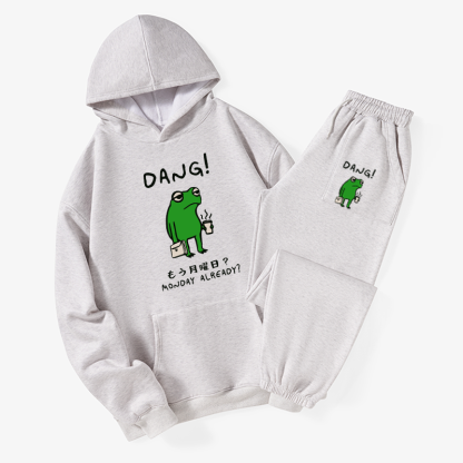 Tokyo-Tiger Is It Already Monday Fleece Lined Hoodie Set