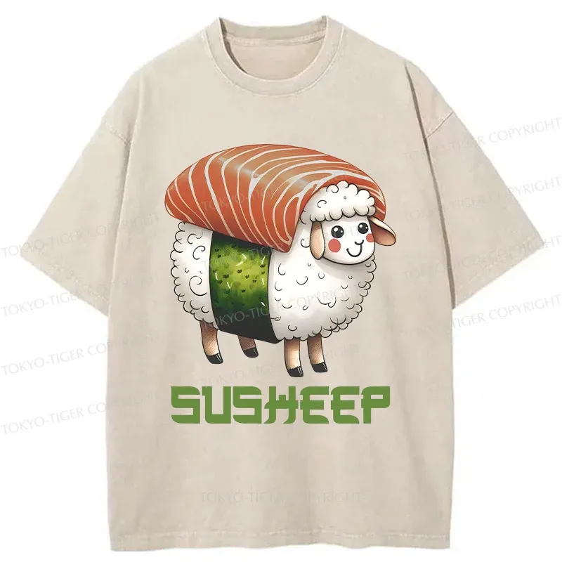 Tokyo-Tiger Heartbeat Rhythm Washed T-Shirt Sale