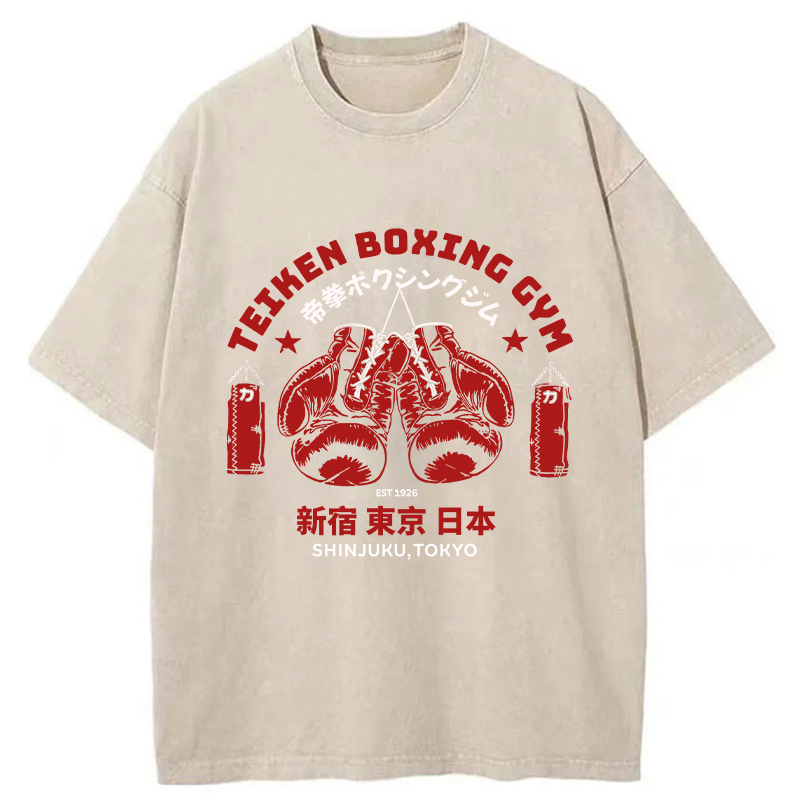 Tokyo-Tiger Shinjuku Boxing Gym Washed T-Shirt