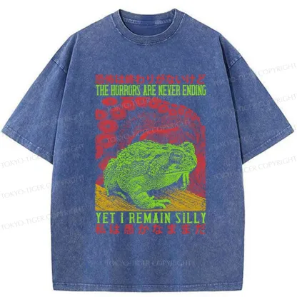 Tokyo-Tiger The Horrors Are Never Ending Washed T-Shirt