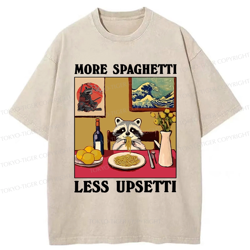 Tokyo-Tiger More Spaghetti Less Upsetti Japanese Washed T-Shirt