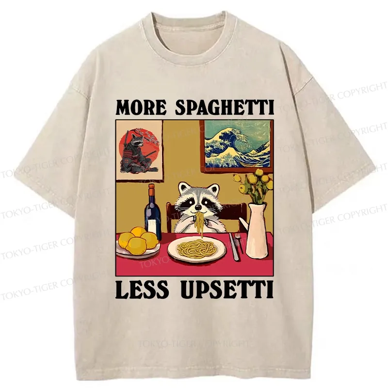 Tokyo-Tiger More Spaghetti Less Upsetti Japanese Washed T-Shirt