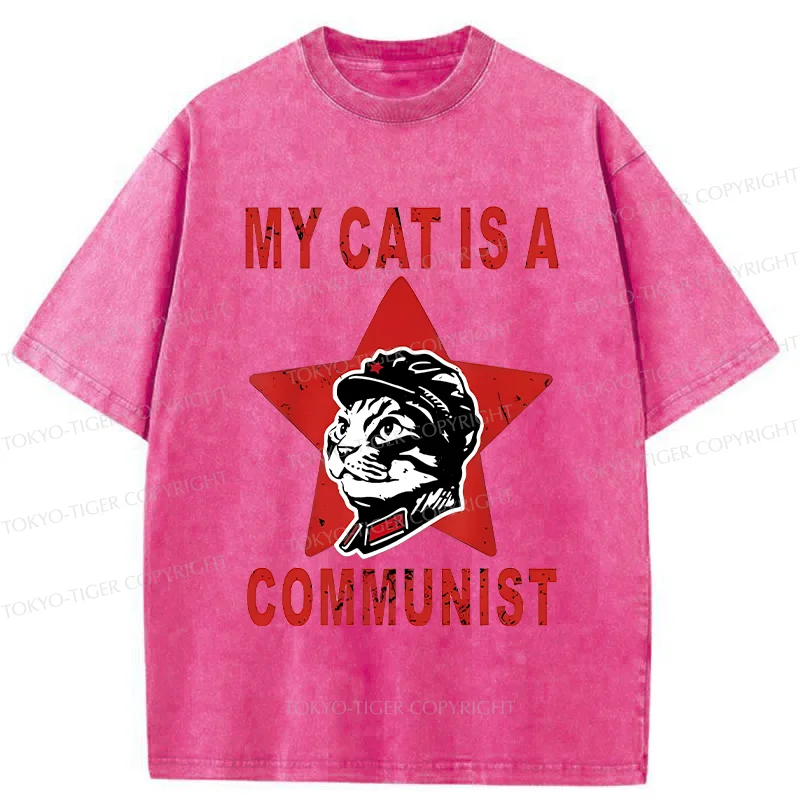 Tokyo-Tiger Funny Cat-ism Washed T-Shirt