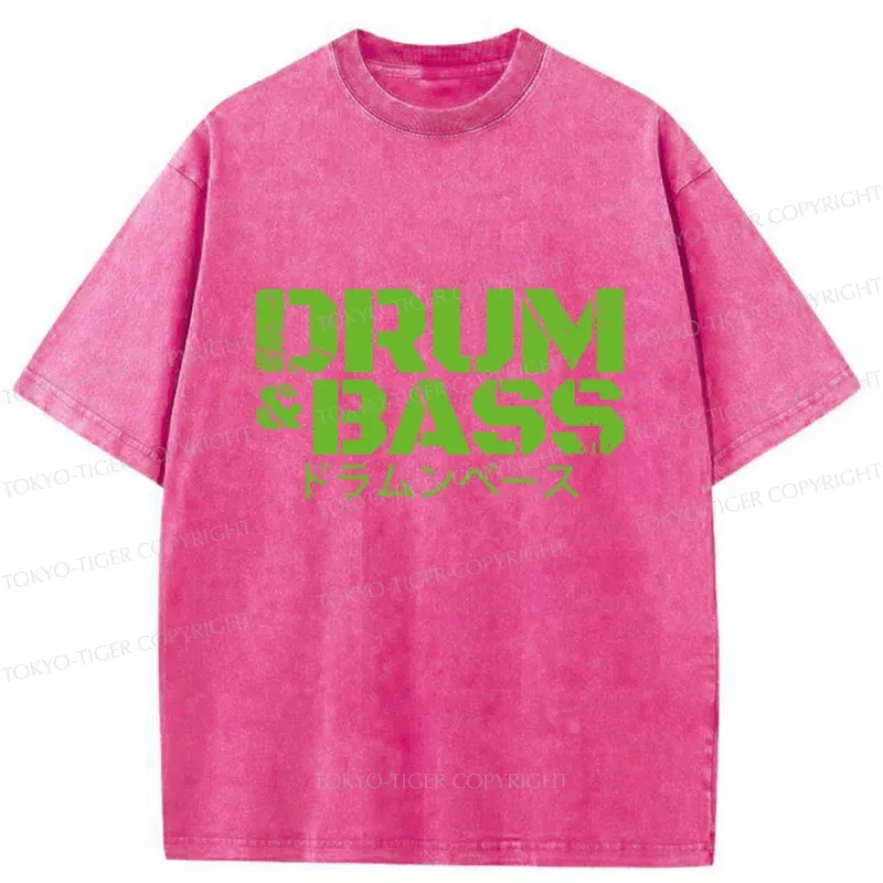 Tokyo-Tiger Drum And Bass Kanji Washed T-Shirt