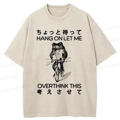 Tokyo-Tiger Overthinking Frog Washed T-Shirt