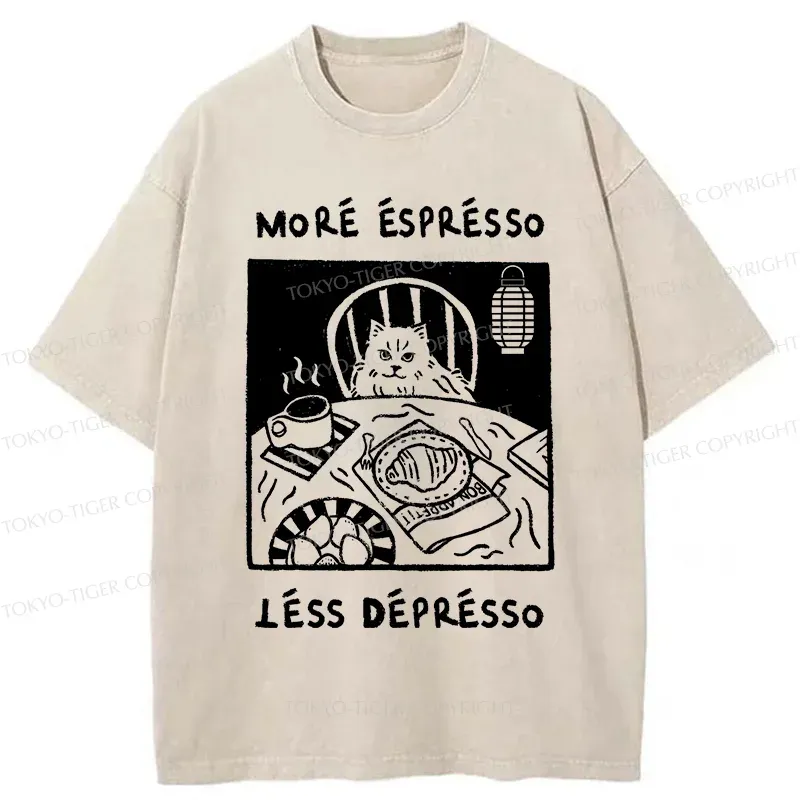 Tokyo-Tiger Heartbeat Rhythm Washed T-Shirt Sale