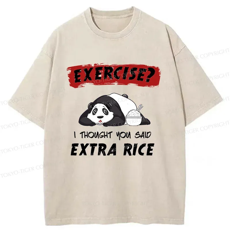 Tokyo-Tiger Funny Panda Washed T-Shirt