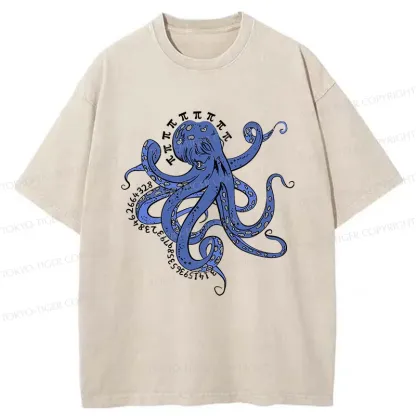 Tokyo-Tiger Pi Octopus Washed T-Shirt