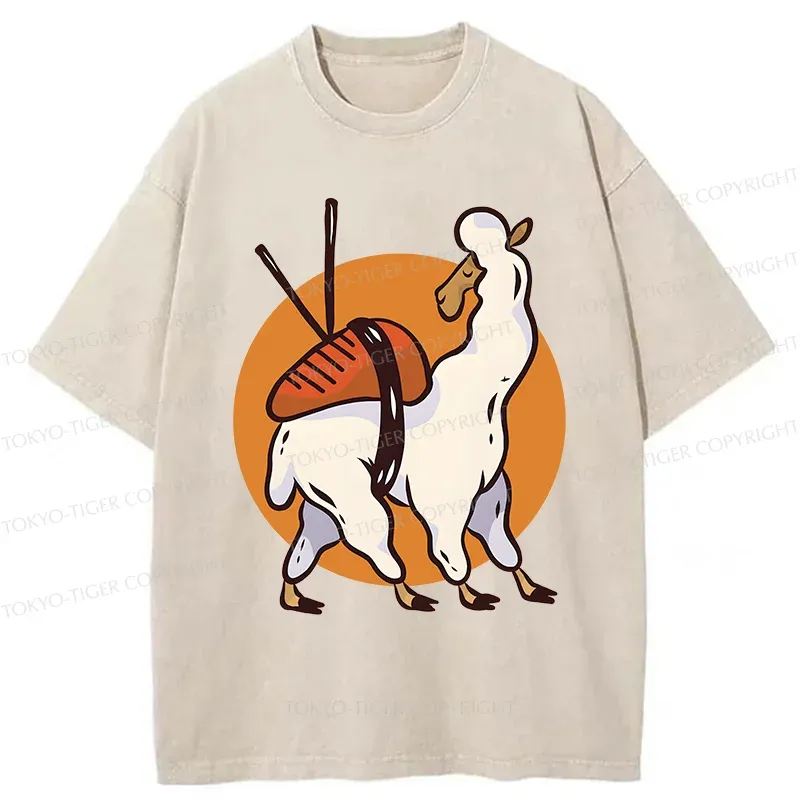Tokyo-Tiger Heartbeat Rhythm Washed T-Shirt Sale