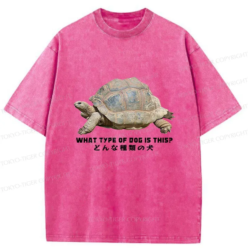 Tokyo-Tiger Slow Crawling Dog Washed T-Shirt