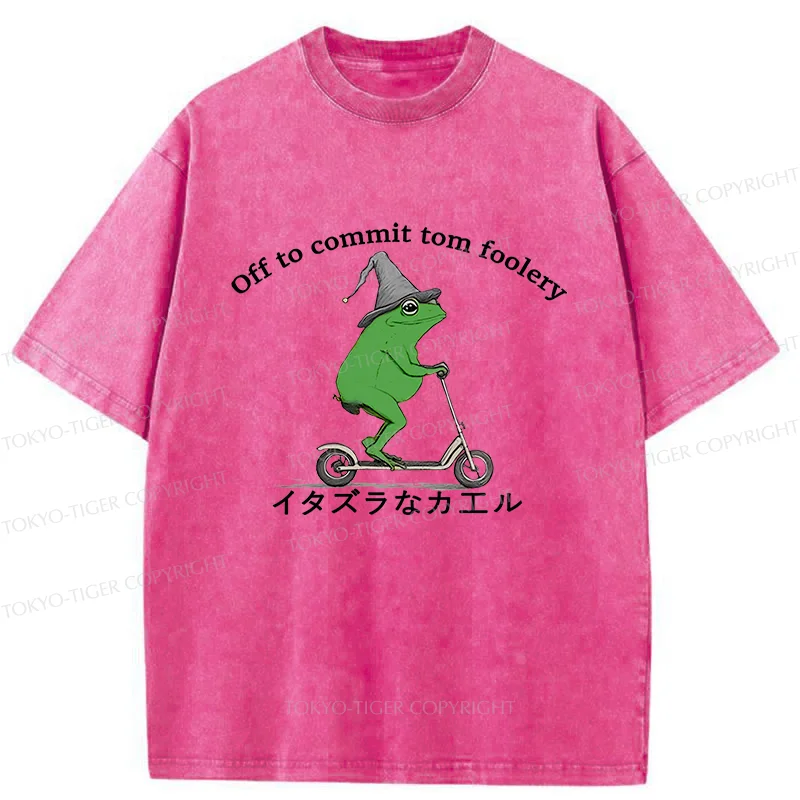 Tokyo-Tiger Stupid Frog Washed T-Shirt