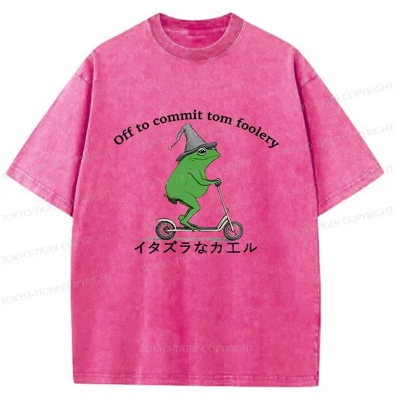 Tokyo-Tiger Stupid Frog Washed T-Shirt