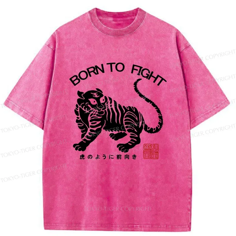 Tokyo-Tiger Retro Tiger Washed T-Shirt