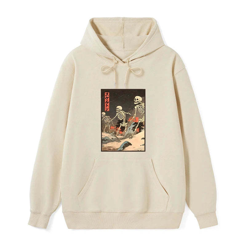 Tokyo-Tiger Japanese Rising Skeletons Classic Hoodie
