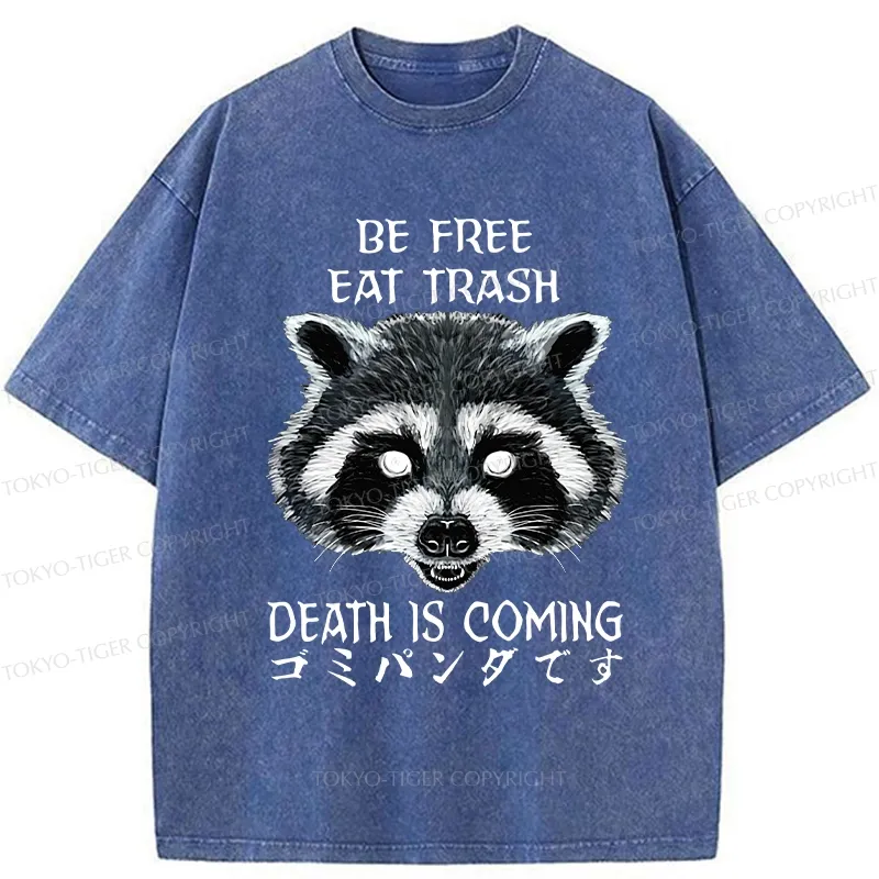 Tokyo-Tiger Be Free Eat Trash Washed T-Shirt