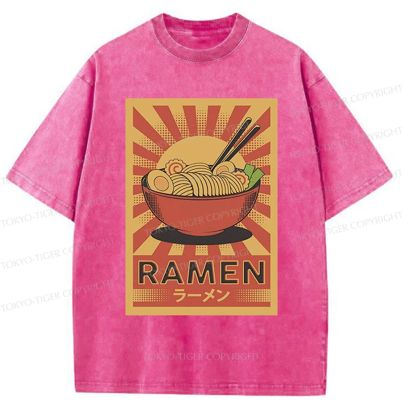 Tokyo-Tiger Retro Ramen Washed T-Shirt