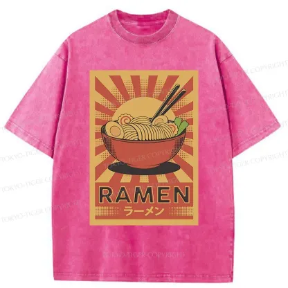 Tokyo-Tiger Retro Ramen Washed T-Shirt