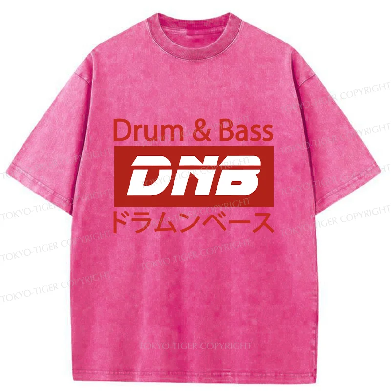 Tokyo-Tiger Drum & Bass Japanese Washed T-Shirt
