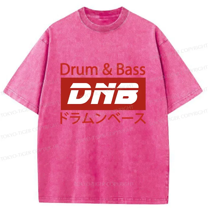 Tokyo-Tiger Drum & Bass Japanese Washed T-Shirt