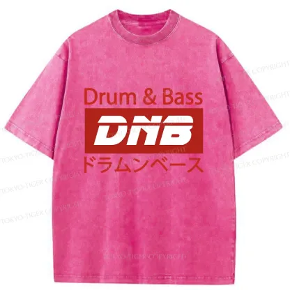 Tokyo-Tiger Drum & Bass Japanese Washed T-Shirt