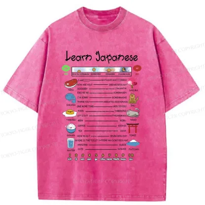 Tokyo-Tiger Japanese Culture Catalog Washed T-Shirt