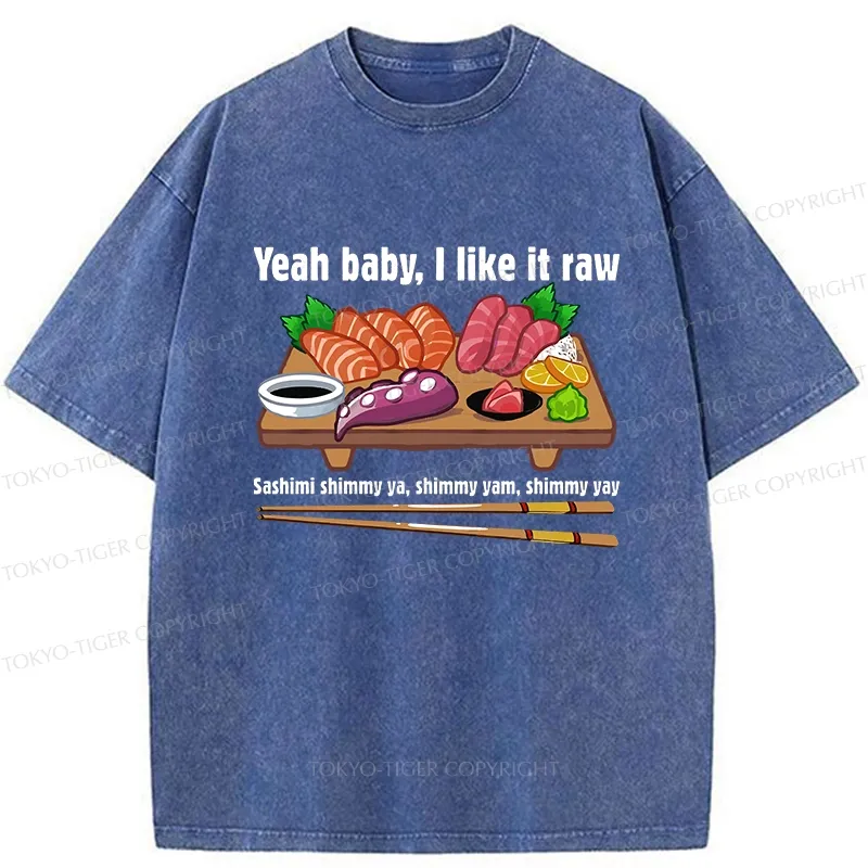 Tokyo-Tiger I Like It Raw Washed T-Shirt
