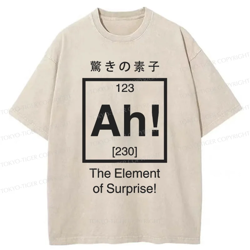 Tokyo-Tiger Element Of Surprise Washed T-Shirt