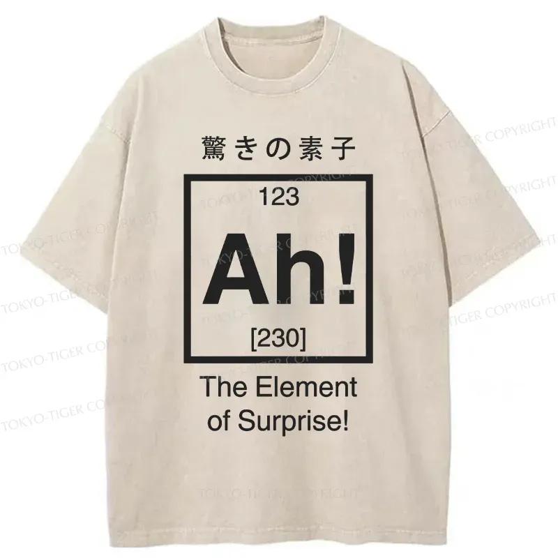 Tokyo-Tiger Element Of Surprise Washed T-Shirt