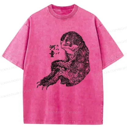 Tokyo-Tiger Japanese Monster Washed T-Shirt
