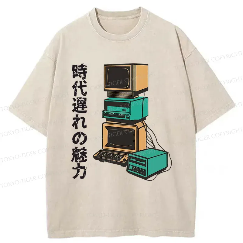 Tokyo-Tiger Outdated Charm Washed T-Shirt