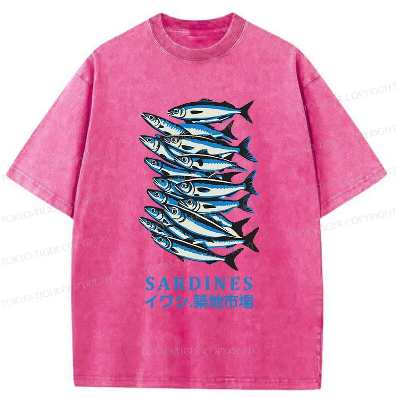Tokyo-Tiger Tokyo Fish Market Washed T-Shirt