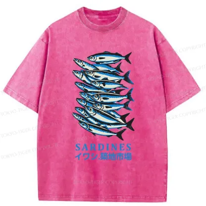 Tokyo-Tiger Tokyo Fish Market Washed T-Shirt