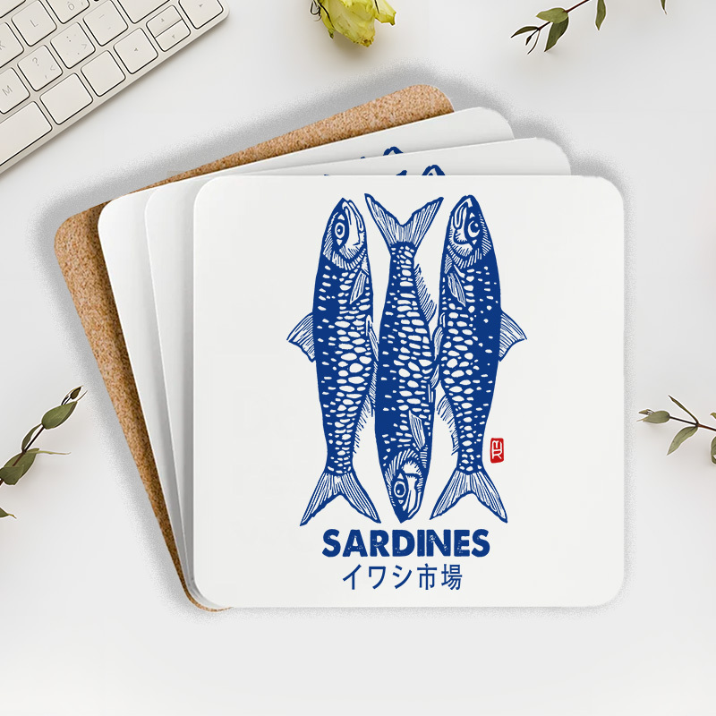 Tokyo-Tiger Sardines Market Coaster Sale